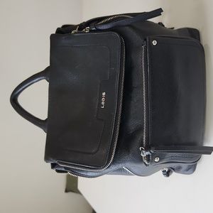 Lodis leather backpack purse and coin purse